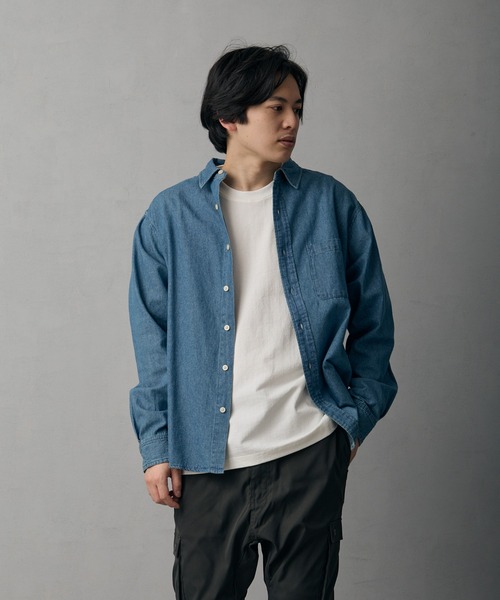 improves(インプローブス)の「6oz デニムシャツ(シャツ/ブラウス・メンズ・ブルー/ライトブルー/ネイビー・X-LARGE/LARGE/MEDIUM/SMALL)」の3枚目の写真