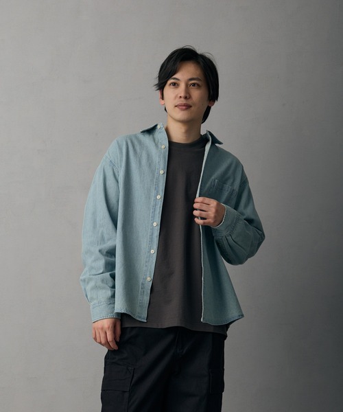 improves(インプローブス)の「6oz デニムシャツ(シャツ/ブラウス・メンズ・ブルー/ライトブルー/ネイビー・X-LARGE/LARGE/MEDIUM/SMALL)」の2枚目の写真