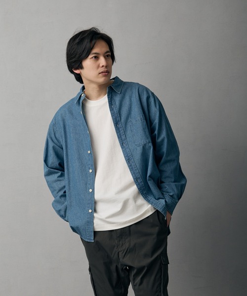 improves(インプローブス)の「6oz デニムシャツ(シャツ/ブラウス・メンズ・ブルー/ライトブルー/ネイビー・X-LARGE/LARGE/MEDIUM/SMALL)」の4枚目の写真