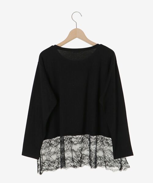 le.coeur blanc（ルクールブラン）の「裾レースコンビカットソー（Tシャツ/カットソー・レディース・ブラック・38）」の18枚目の写真