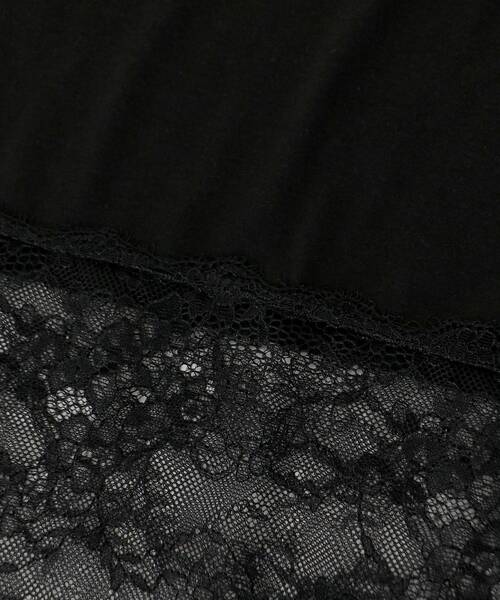 le.coeur blanc（ルクールブラン）の「裾レースコンビカットソー（Tシャツ/カットソー・レディース・ブラック・38）」の21枚目の写真