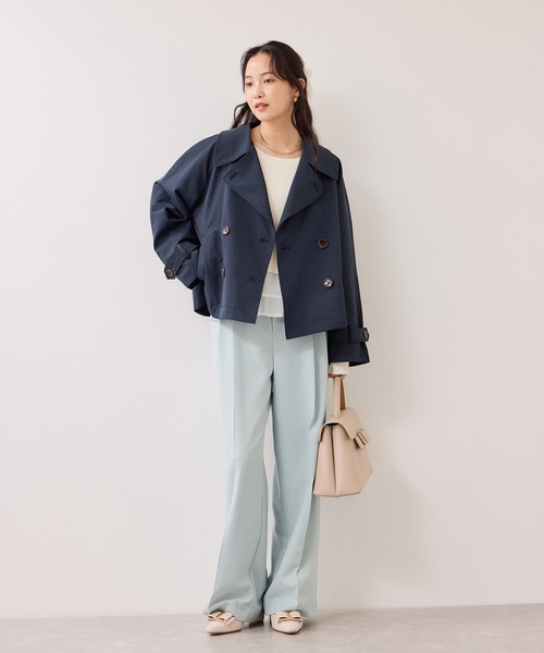 VIS（ビス）の「【美得】ペプラムオーガンジードッキングニットプルオーバー（ニット/セーター・レディース・グレー/ピンク/ブラック/キナリ・FREE）」の17枚目の写真