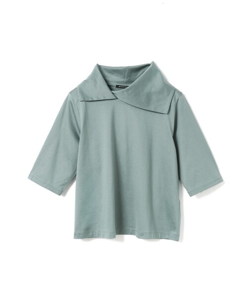 mizuiroind（ミズイロインド）の「mizuiro ind アシンメトリーカラープルオーバー（Tシャツ/カットソー・レディース・ブルー/オフホワイト/ブラック/グリーン/ネイビー・FREE）」の3枚目の写真