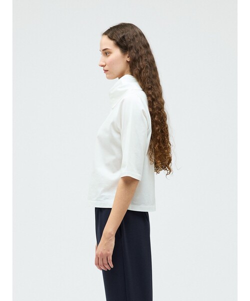 mizuiroind（ミズイロインド）の「mizuiro ind アシンメトリーカラープルオーバー（Tシャツ/カットソー・レディース・ブルー/オフホワイト/ブラック/グリーン/ネイビー・FREE）」の20枚目の写真