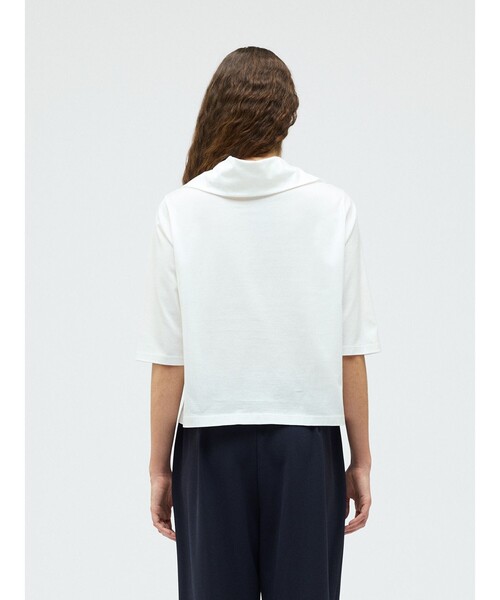 mizuiroind（ミズイロインド）の「mizuiro ind アシンメトリーカラープルオーバー（Tシャツ/カットソー・レディース・ブルー/オフホワイト/ブラック/グリーン/ネイビー・FREE）」の21枚目の写真