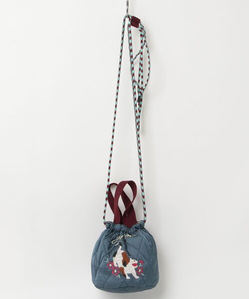 HOUSTON(ヒューストン)の「HOUSTON / SATIN EFFECT BAG(MARMALADE/CAT)HS6023W HS6025W(ショルダーバッグ・レディース・ラベンダー/ネイビー/イエロー/チャコールグレー/レッド/ピンク・ONESIZE)」の3枚目の写真