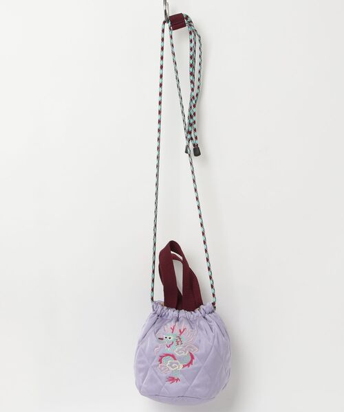 HOUSTON(ヒューストン)の「HOUSTON / SATIN EFFECT BAG(MARMALADE/CAT)HS6023W HS6025W(ショルダーバッグ・レディース・ラベンダー/ネイビー/イエロー/チャコールグレー/レッド/ピンク・ONESIZE)」の10枚目の写真