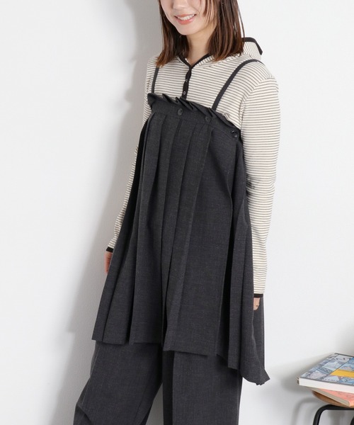 cepo(セポ)の「配色ヘンリーネックパーカープルオーバー(パーカー・レディース・グレー/ブラック/ホワイト系その他・M)」の15枚目の写真