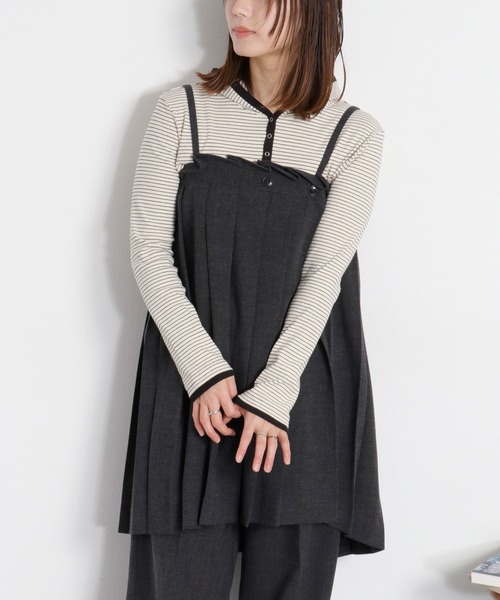 cepo(セポ)の「配色ヘンリーネックパーカープルオーバー(パーカー・レディース・グレー/ブラック/ホワイト系その他・M)」の14枚目の写真