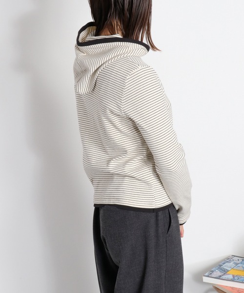 cepo(セポ)の「配色ヘンリーネックパーカープルオーバー(パーカー・レディース・グレー/ブラック/ホワイト系その他・M)」の12枚目の写真