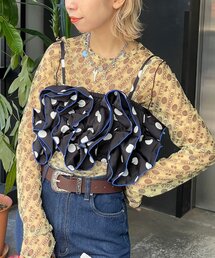 CIAOPANIC（チャオパニック）の「【HELLO.SANFRANCISCO/ハローサンフランシスコ】ドット柄フリルビスチェ（その他）」