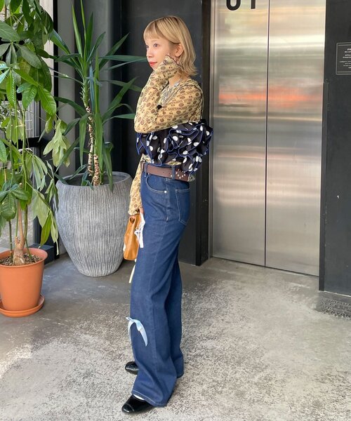 HELLO.SANFRANCISCO（ハローサンフランシスコ）の「【HELLO.SANFRANCISCO/ハローサンフランシスコ】ドット柄フリルビスチェ（その他・レディース・ホワイト/パープル/ブラック・ONE SIZE）」の18枚目の写真