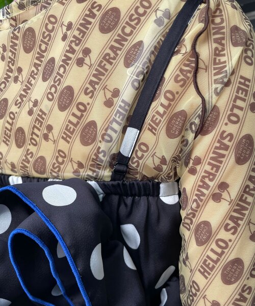 HELLO.SANFRANCISCO（ハローサンフランシスコ）の「【HELLO.SANFRANCISCO/ハローサンフランシスコ】ドット柄フリルビスチェ（その他・レディース・ホワイト/パープル/ブラック・ONE SIZE）」の22枚目の写真