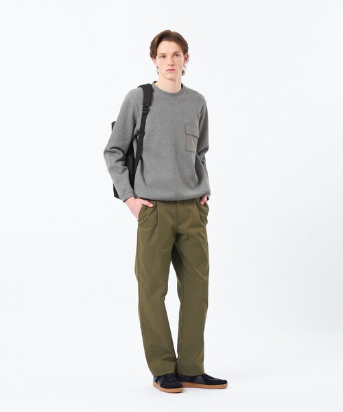 MACKINTOSH PHILOSOPHY（ﾏｯｷﾝﾄｯｼｭ ﾌｨﾛｿﾌｨｰ）の「リブダンボールニット スピンドルロンT（Tシャツ/カットソー・メンズ・ダークネイビー/グレー系その他2・38/40）」の13枚目の写真