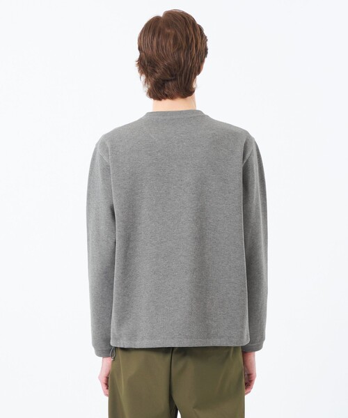 MACKINTOSH PHILOSOPHY（ﾏｯｷﾝﾄｯｼｭ ﾌｨﾛｿﾌｨｰ）の「リブダンボールニット スピンドルロンT（Tシャツ/カットソー・メンズ・ダークネイビー/グレー系その他2・38/40）」の8枚目の写真