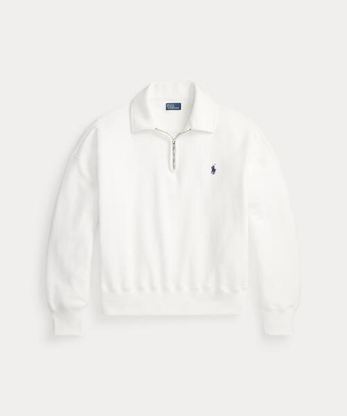 POLO RALPH LAUREN(ポロ ラルフ ローレン)の「ライトウェイト フリース クォータージップ(その他トップス・レディース・ホワイト・S/XS/L/M)」の7枚目の写真
