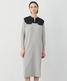 クリアレーヨンストレッチ ニットワンピース