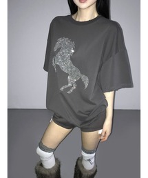THEAIRTOWN（ジエアタウン）の「vintage horse loose t-shirts（Tシャツ/カットソー）」