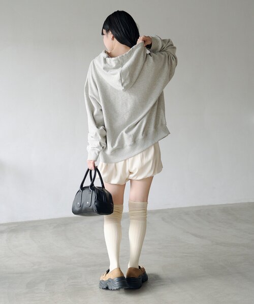 Kastane（カスタネ）の「【セットアップ対応】レーススウェットパーカー（パーカー・レディース・ブラック/ライトグレー・FREE）」の14枚目の写真