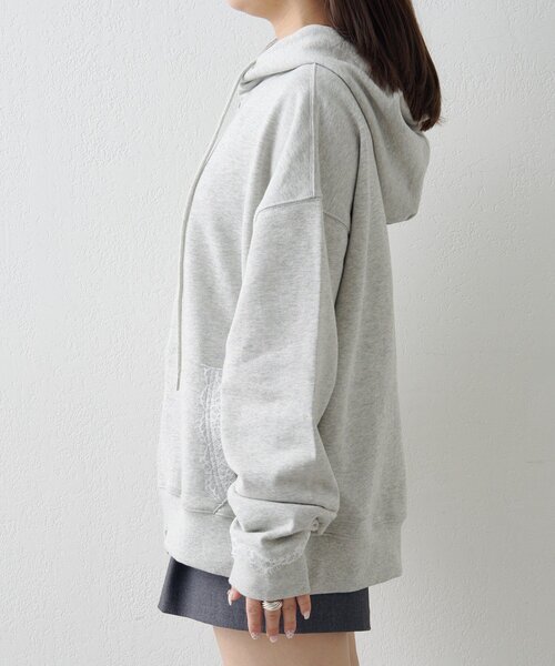 Kastane（カスタネ）の「【セットアップ対応】レーススウェットパーカー（パーカー・レディース・ブラック/ライトグレー・FREE）」の16枚目の写真