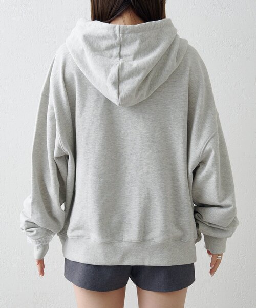 Kastane（カスタネ）の「【セットアップ対応】レーススウェットパーカー（パーカー・レディース・ブラック/ライトグレー・FREE）」の17枚目の写真