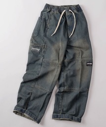 THRASHER（スラッシャー）の「【78】【THRASHER/スラッシャー】ワンポイント刺繍 デニム カツラギ ダブルニー イージーパンツ ピスネーム付き（デニムパンツ）」