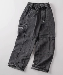 THRASHER | 【78】【THRASHER/スラッシャー】ワンポイント刺繍 デニム カツラギ ダブルニー イージーパンツ ピスネーム付き(デニムパンツ)