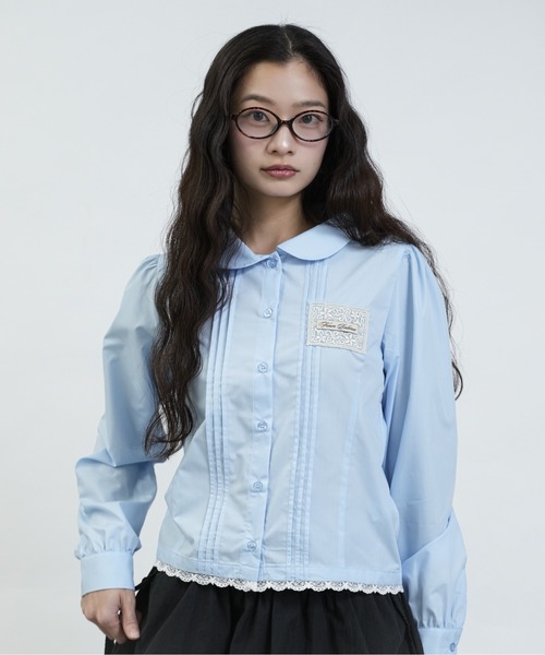 FCMM(エフシーエムエム)の「【日本限定】TAG BLOUSE LONG SLEEVES / ロングスリーブタグブラウス(シャツ/ブラウス・レディース・オフホワイト/ネイビー/ライトブルー・SMALL/MEDIUM)」の13枚目の写真