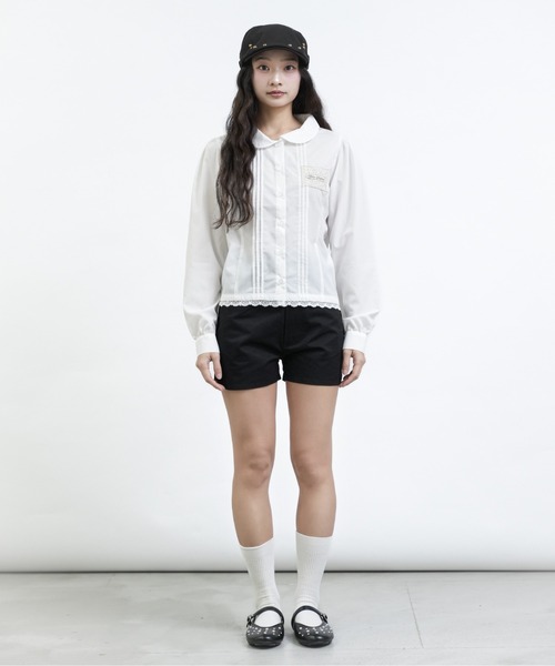 FCMM(エフシーエムエム)の「【日本限定】TAG BLOUSE LONG SLEEVES / ロングスリーブタグブラウス(シャツ/ブラウス・レディース・オフホワイト/ネイビー/ライトブルー・SMALL/MEDIUM)」の14枚目の写真