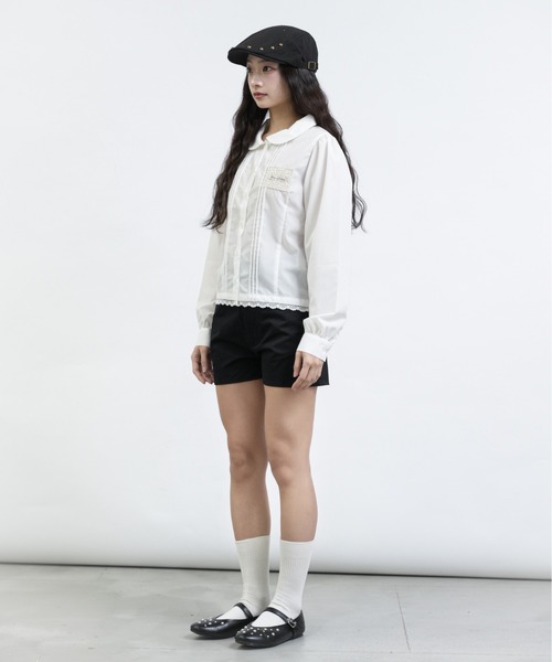 FCMM(エフシーエムエム)の「【日本限定】TAG BLOUSE LONG SLEEVES / ロングスリーブタグブラウス(シャツ/ブラウス・レディース・オフホワイト/ネイビー/ライトブルー・SMALL/MEDIUM)」の15枚目の写真