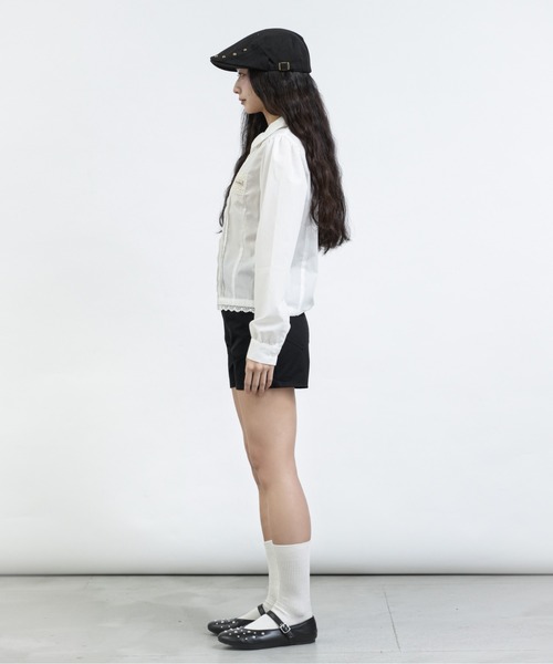 FCMM(エフシーエムエム)の「【日本限定】TAG BLOUSE LONG SLEEVES / ロングスリーブタグブラウス(シャツ/ブラウス・レディース・オフホワイト/ネイビー/ライトブルー・SMALL/MEDIUM)」の16枚目の写真