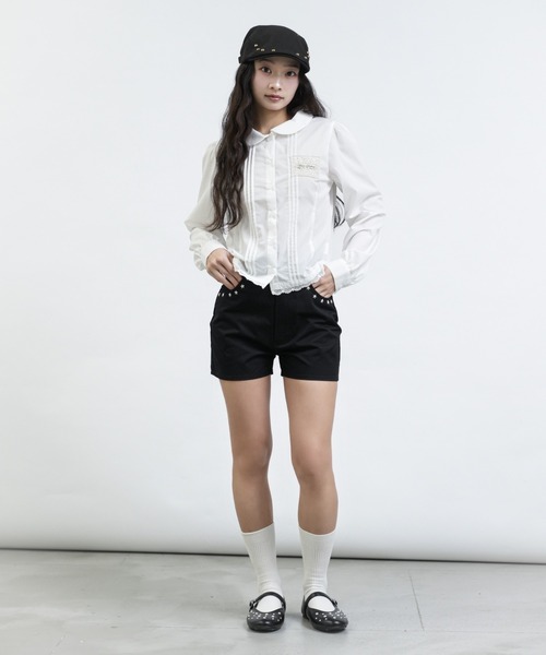 FCMM(エフシーエムエム)の「【日本限定】TAG BLOUSE LONG SLEEVES / ロングスリーブタグブラウス(シャツ/ブラウス・レディース・オフホワイト/ネイビー/ライトブルー・SMALL/MEDIUM)」の18枚目の写真