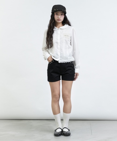 FCMM(エフシーエムエム)の「【日本限定】TAG BLOUSE LONG SLEEVES / ロングスリーブタグブラウス(シャツ/ブラウス・レディース・オフホワイト/ネイビー/ライトブルー・SMALL/MEDIUM)」の19枚目の写真