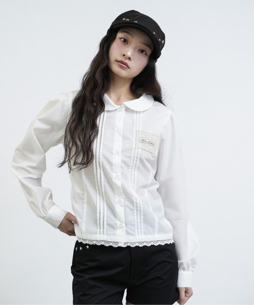 FCMM(エフシーエムエム)の「【日本限定】TAG BLOUSE LONG SLEEVES / ロングスリーブタグブラウス(シャツ/ブラウス・レディース・オフホワイト/ネイビー/ライトブルー・SMALL/MEDIUM)」の21枚目の写真