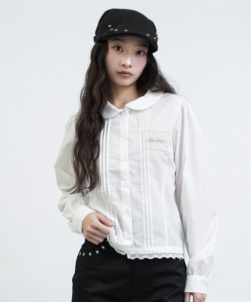 FCMM(エフシーエムエム)の「【日本限定】TAG BLOUSE LONG SLEEVES / ロングスリーブタグブラウス(シャツ/ブラウス・レディース・オフホワイト/ネイビー/ライトブルー・SMALL/MEDIUM)」の22枚目の写真