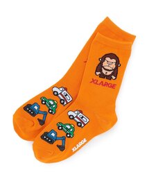 XLARGE KIDS | ファニーゴリラ+働く車 クルーソックス(ソックス/靴下)