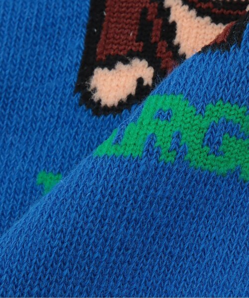 XLARGE KIDS（エクストララージキッズ）の「ファニーゴリラ+働く車 クルーソックス（ソックス/靴下・キッズ・ブルー/オレンジ/ホワイト・19-21cm/17-19cm/15-17cm/13-15cm）」の6枚目の写真