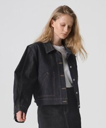LEVAR（レバー）の「Raw-denim Crop Jacket（デニムジャケット）」