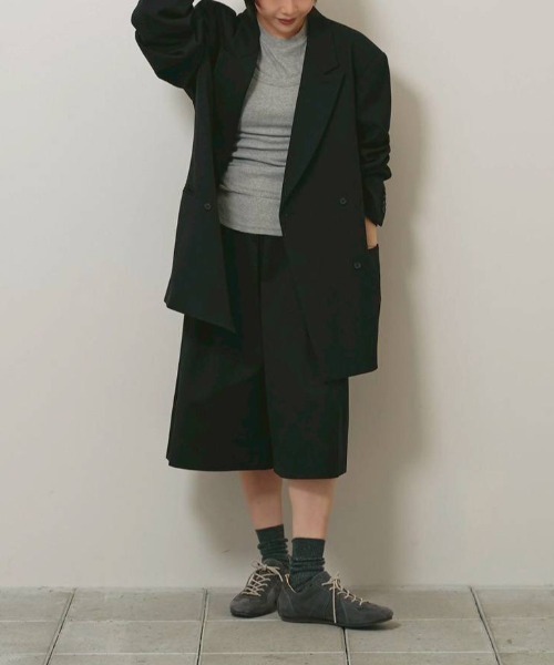 TODAYFUL（トゥデイフル）の「TODAYFUL　Soft Fraice Camisole ソフトフライスキャミソール/12610630（キャミソール・レディース・スミクロ/グレー/アイボリー・ONE SIZE）」の7枚目の写真