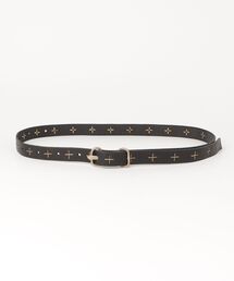 m.a+（エムエークロス）の「m.a+ / エムエークロス：“+“ studded double oval buckle med.：EL2C-GR30[RIP]（ベルト）」
