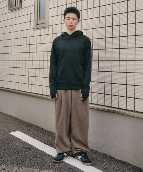 XERO（ゼロ）の「ワッフルディープワンタックジョガースウェットパンツ[ヴィンテージブラウン]（スウェットパンツ・メンズ・その他・MEDIUM/LARGE）」の2枚目の写真