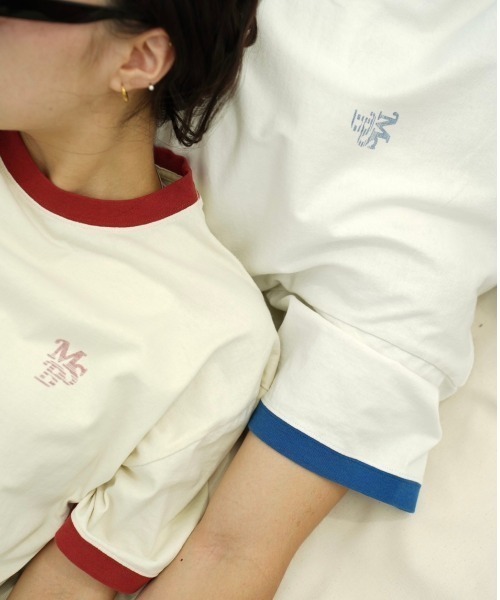My sugar Babe(マイシュガーベイブ)の「numbering ringer tee(Tシャツ/カットソー・メンズ・ブルー系/ネイビー/アイボリー/ホワイト・X-LARGE/LARGE/MEDIUM)」の16枚目の写真