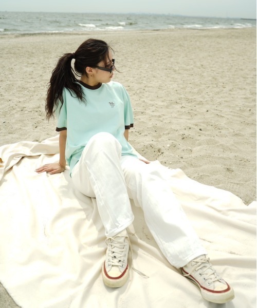 My sugar Babe(マイシュガーベイブ)の「numbering ringer tee(Tシャツ/カットソー・メンズ・ブルー系/ネイビー/アイボリー/ホワイト・X-LARGE/LARGE/MEDIUM)」の17枚目の写真