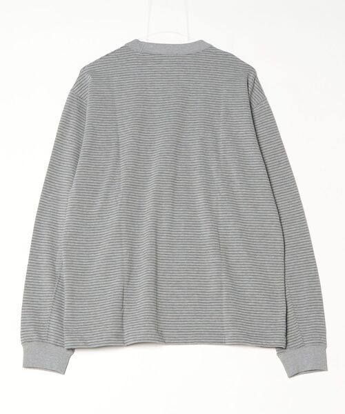 ATON（エイトン）の「ATON (エイトン) SUVIN DOUBLE JERSEY | CREWNECK PULLOVER（Tシャツ/カットソー・メンズ・グレー・4）」の2枚目の写真