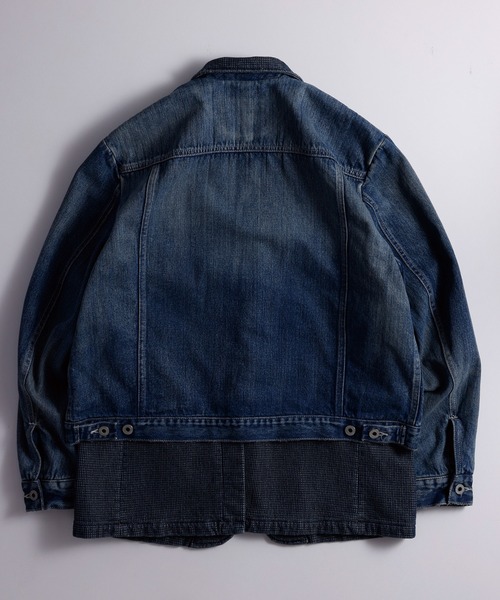 FDMTL（ファンダメンタル）の「FDMTL/ファンダメンタル/PLEATS LAPEL JACKET 3YR WASH（デニムジャケット・メンズ・インディゴブルー・4/3/2）」の2枚目の写真