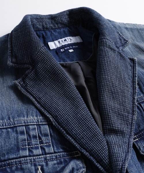 FDMTL（ファンダメンタル）の「FDMTL/ファンダメンタル/PLEATS LAPEL JACKET 3YR WASH（デニムジャケット・メンズ・インディゴブルー・4/3/2）」の4枚目の写真