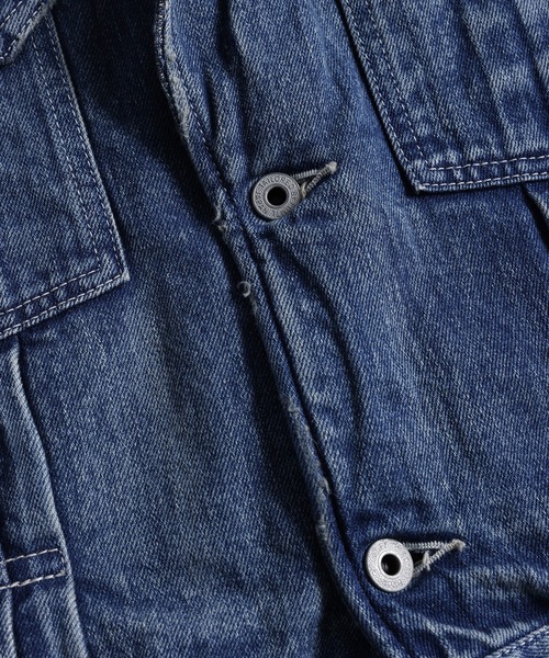 FDMTL（ファンダメンタル）の「FDMTL/ファンダメンタル/PLEATS LAPEL JACKET 3YR WASH（デニムジャケット・メンズ・インディゴブルー・4/3/2）」の11枚目の写真