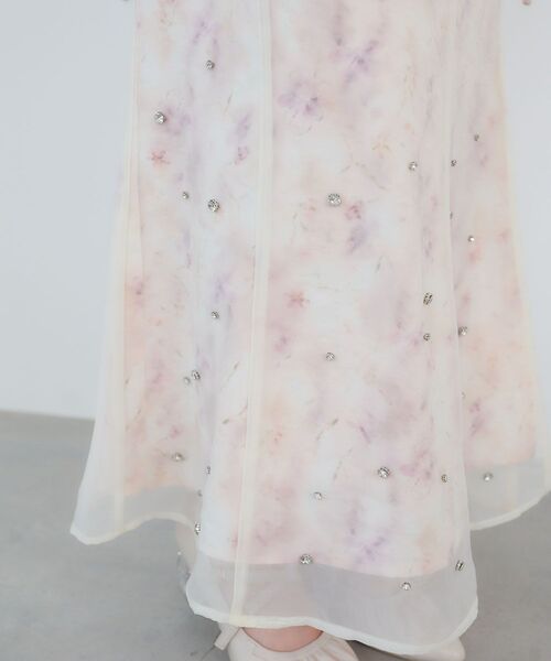 MAJESTIC LEGON（マジェスティックレゴン）の「シアーレイヤードフラワースカート（スカート・レディース・グレー系その他/ホワイト系その他2/ピンク系その他2・MEDIUM）」の12枚目の写真