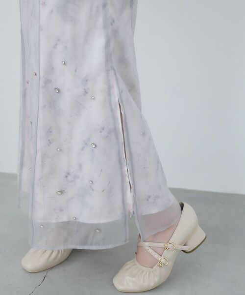 MAJESTIC LEGON（マジェスティックレゴン）の「シアーレイヤードフラワースカート（スカート・レディース・グレー系その他/ホワイト系その他2/ピンク系その他2・MEDIUM）」の20枚目の写真