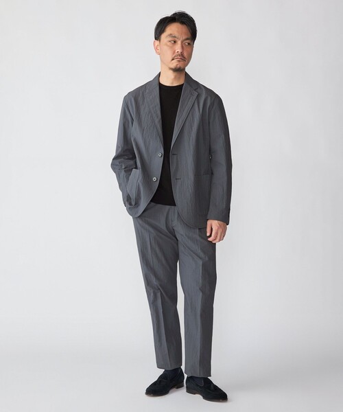 SHIPS(シップス)の「SHIPS:〈洗濯機可能〉CO+ 1プリーツ パンツ(セットアップ対応)(その他パンツ・メンズ・ダークグレー/グレー系その他/ブラック・SMALL/MEDIUM/LARGE)」の13枚目の写真
